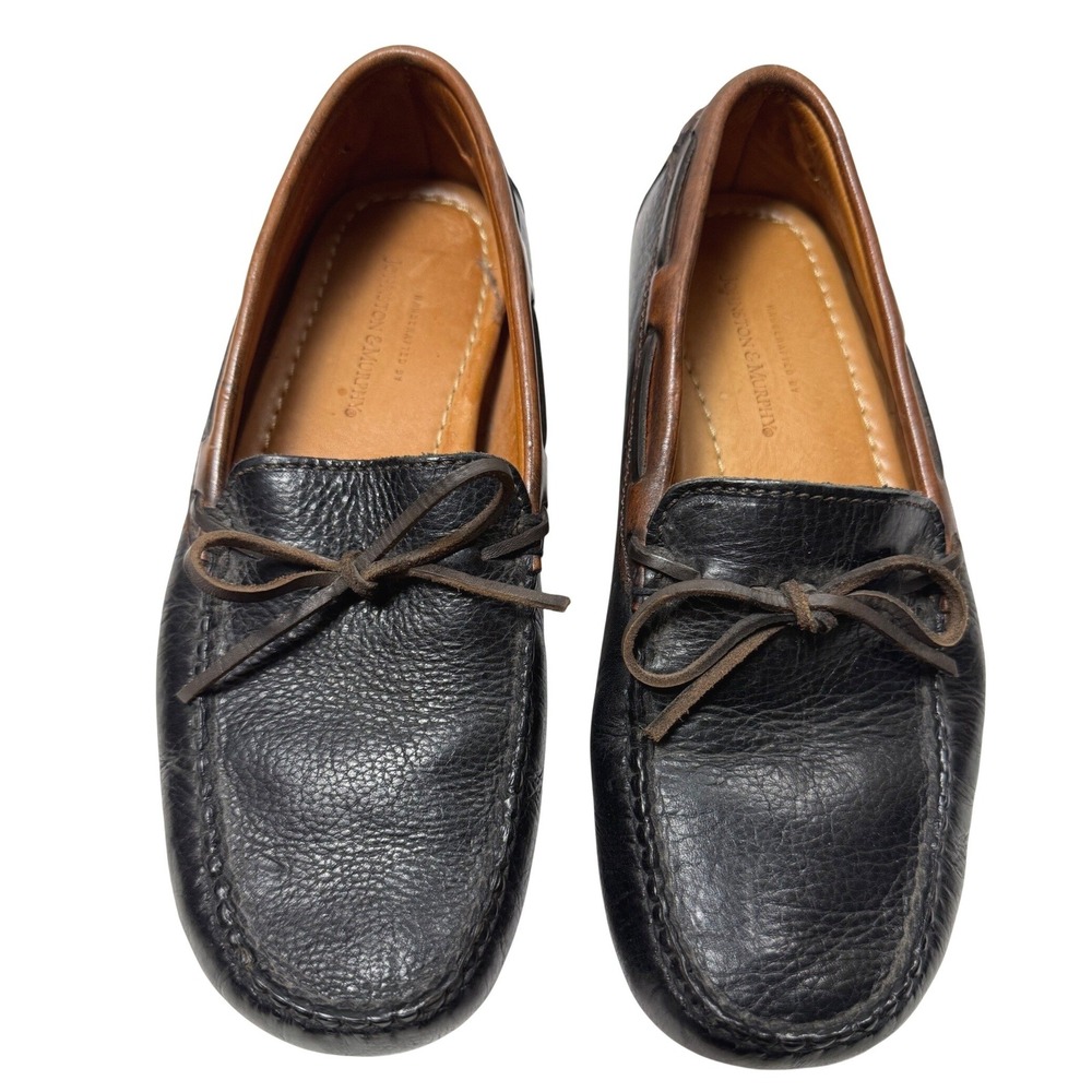 Johnston & Murphy Driving Loafers Men's Size 8M Leather Moccasin Classic Preppy
